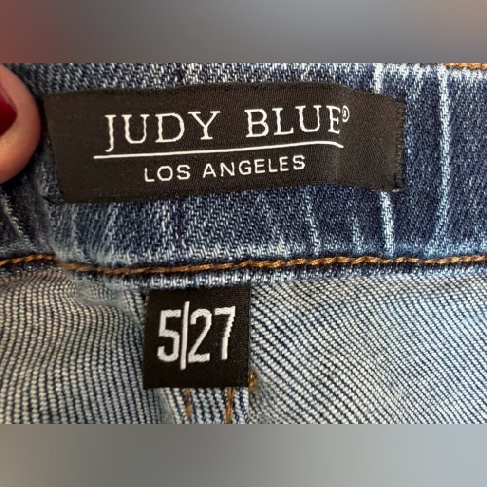 Judy Blue Straight Leg Paxton Joggers Jeans with Tie Detail 5/27 - Picture 10 of 11